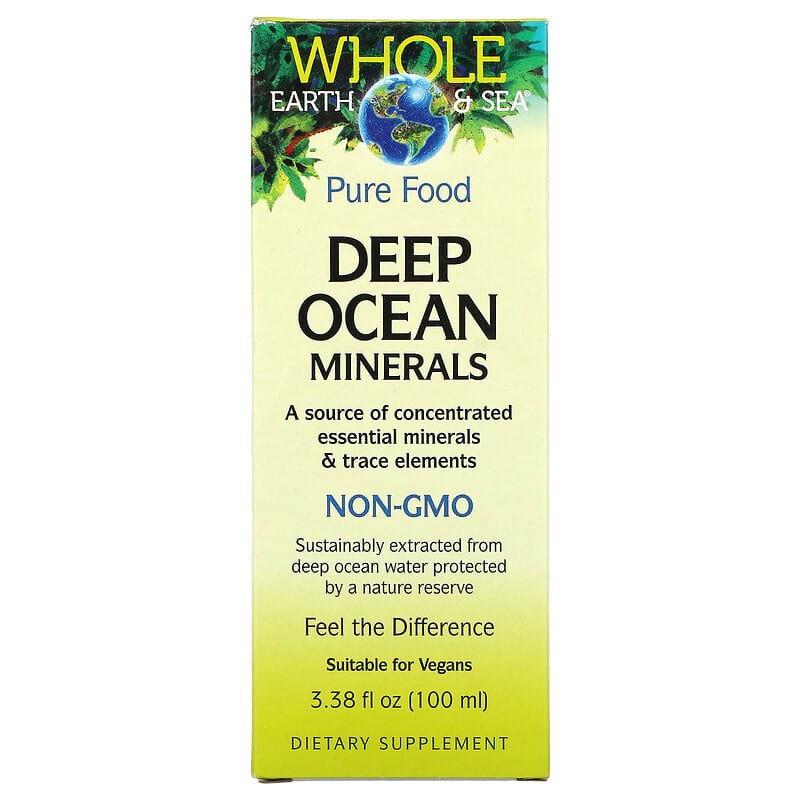 Natural Factors Whole Earth & Sea Deep Ocean Minerals 3.38 oz (100 ml) 1 Natural Factors Whole Earth & Sea Deep Ocean Minerals 3.38 fl oz (100 ml) 068958355146