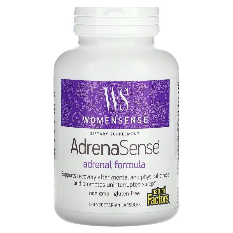 Natural Factors WomenSense AdrenaSense Adrenal Formula 120 Vegetarian Capsules 1 Natural Factors WomenSense AdrenaSense Adrenal Formula 120 Vegetarian Capsules 068958049427