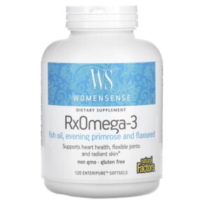 Natural Factors WomenSense RxOmega-3 120 Enteripure Softgels 068958049137