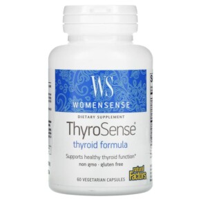 Natural Factors WomenSense ThyroSense Thyroid Formula 60 Vegetarians Capsules 068958049403