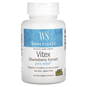 Natural Factors Womensense Vitex Chasteberry Extract 90 Vegetarian Capsules 068958049304