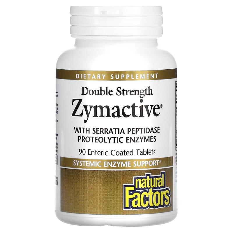 Natural Factors Zymactive Double Strength 90 Enteric Coated viên 1 Natural Factors Zymactive Double Strength 90 Enteric Coated Tablets 068958017501