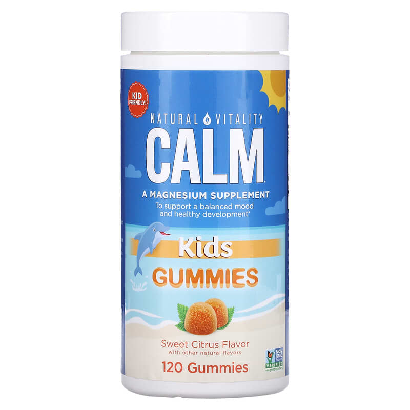 Natural Vitality CALM Kids Gummies Sweet Citrus 120 Gummies 1 Natural Vitality CALM Kids Gummies Sweet Citrus 120 Gummies 183405043817