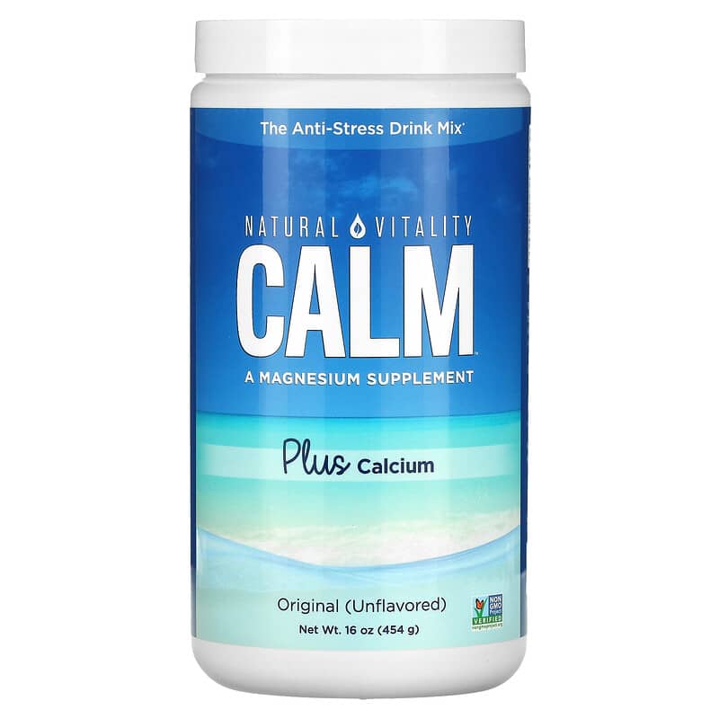 Natural Vitality CALM Plus Calcium The Anti-Stress Drink Mix Original (Unflavored) 16 oz (454 g) 1 Natural Vitality CALM Plus Calcium The Anti-Stress Drink Mix Original (Unflavored) 16 oz (454 g) 183405000988