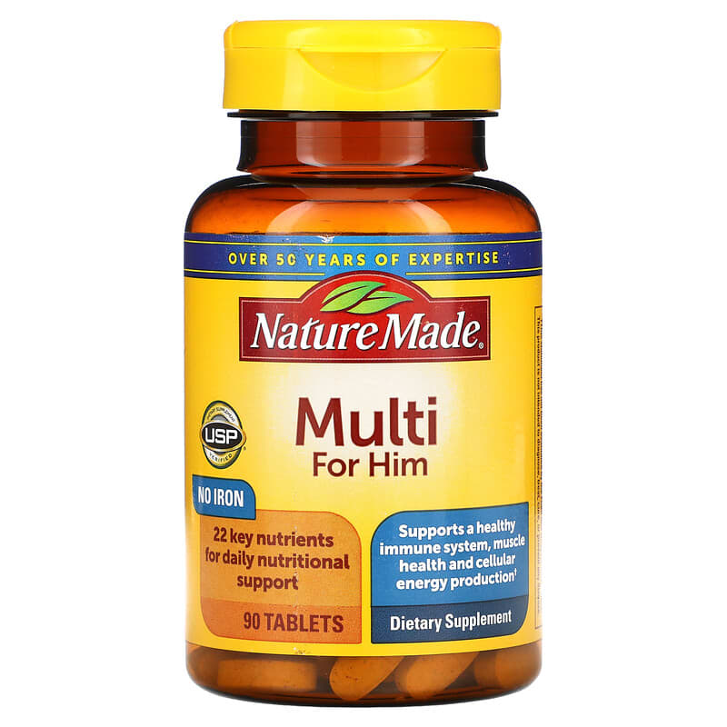 Nature Made Men's Multi 90 viên 1 Nature Made Multi for Him 90 Tablets 031604017897