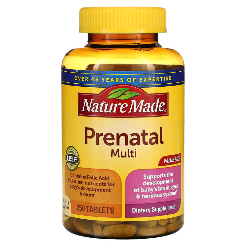 Nature Made Prenatal Multi 250 Tablets 1 Nature Made Prenatal Multi 250 Tablets 031604014353