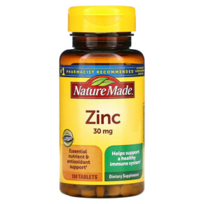 Nature Made Zinc 30 mg 100 Tablets 031604012779