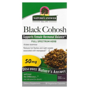 Nature's Answer Black Cohosh Full Spectrum Herb 50 mg 90 Vegetarian Capsules 083000161261