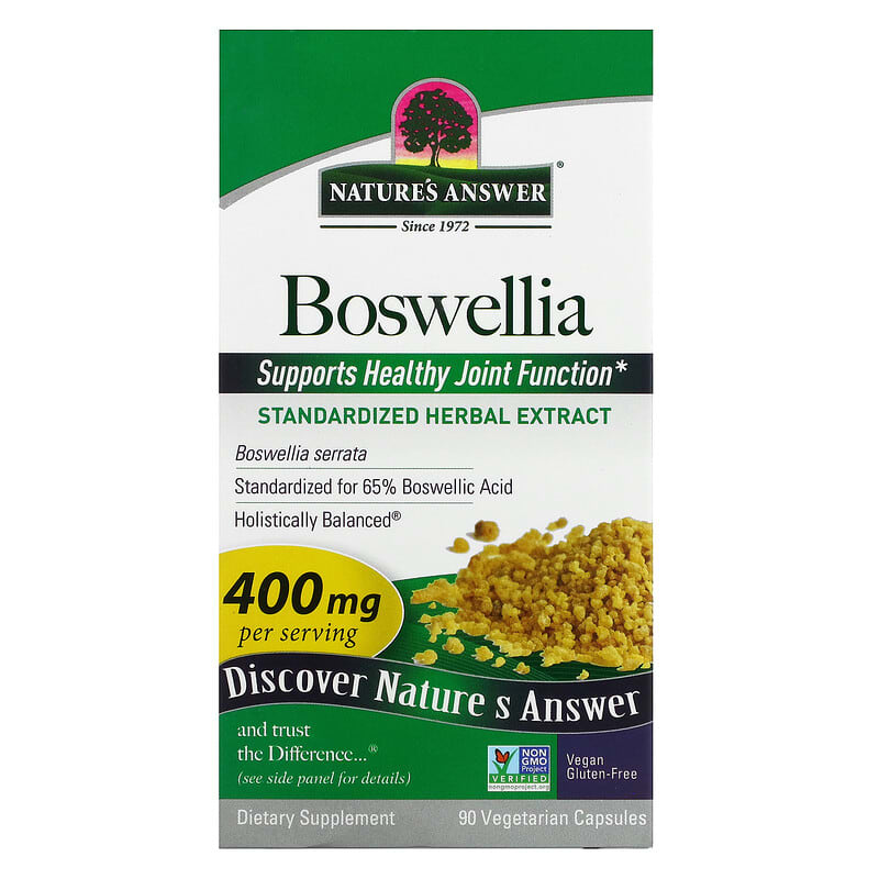 Nature's Answer Boswellia 400 mg 90 Vegetarian Capsules 1 Nature's Answer Boswellia 400 mg 90 Vegetarian Capsules 083000163661