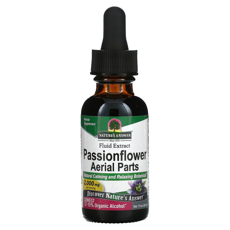 Nature's Answer Passionflower Aerial Parts Fluid Extract 2.000 mg 1 fl oz (30 ml) 1 Nature's Answer Passionflower Aerial Parts Fluid Extract 2.000 mg 1 fl oz (30 ml) 083000004421