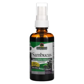 Nature's Answer Sambucus Black Elderberry Extract Spray Alcohol-Free 2 fl oz (60 ml) 083000261886