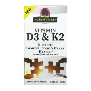 Nature's Answer Vitamin D3 & K2 0.5 fl oz (15 ml) 083000261398