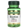 Nature's Bounty Biotin 1.000 mcg 100 Coated Tablets 074312079610