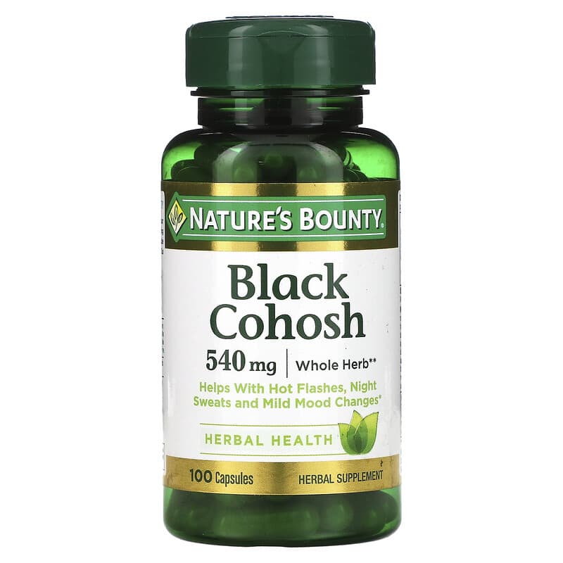 Nature's Bounty Black Cohosh 540 mg 100 Capsules 1 Nature's Bounty Black Cohosh 540 mg 100 Capsules 074312335112