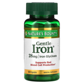 Nature's Bounty Gentle Iron 28 mg 90 Capsules 074312016035