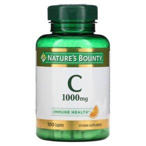 Nature's Bounty Vitamin C 1.000 mg 100 Caplets 074312017070