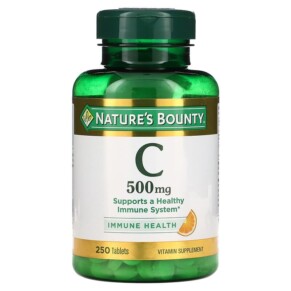 Nature's Bounty Vitamin C 500 mg 250 Tablets 074312014741