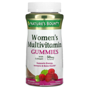 Nature's Bounty Women's Multivitamin Gummies Raspberry 25 mg 90 Gummies 074312793349