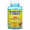 Nature's Life Bromelain & Papain 250 Vegetarian Capsules 040647003569