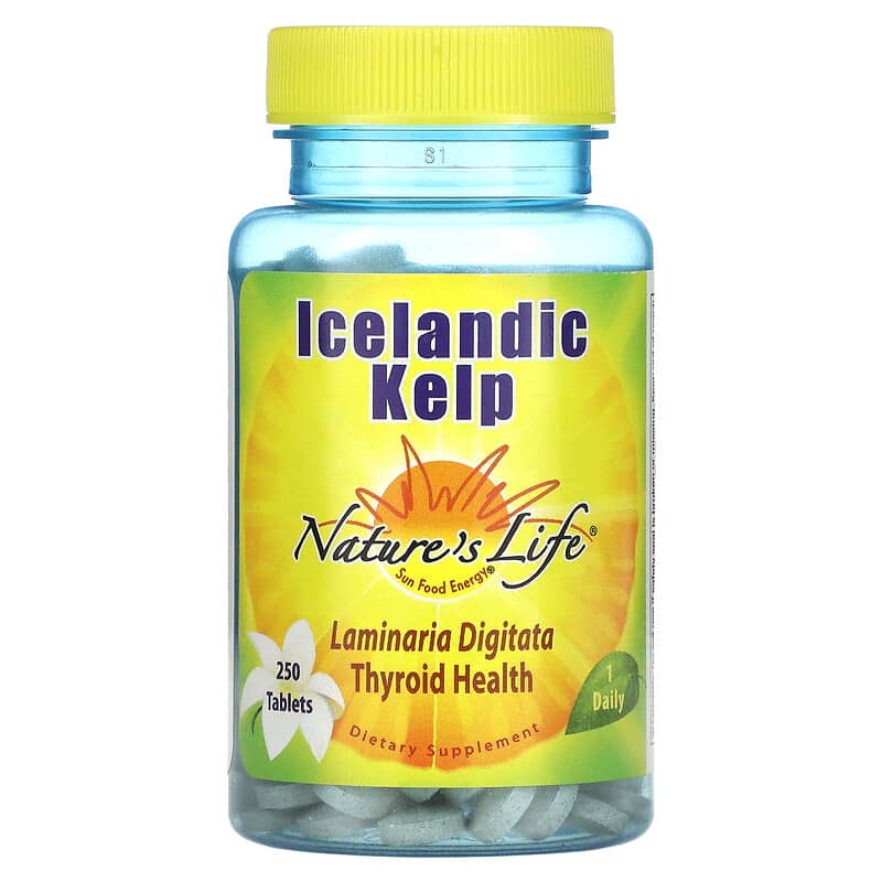 Nature's Life Icelandic Kelp 250 viên 1 Nature's Life Icelandic Kelp 250 Tablets 040647002302