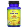 Nature's Life K-2 Bone Health Menatetrenone 5,000 mcg 60 viên 2 Nature's Life K-2 5.000 mcg 60 Tablets 040647177116