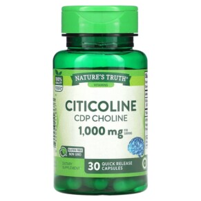 Nature's Truth Citicoline CDP Choline 1.000 mg 30 Quick Release Capsules 840093116673