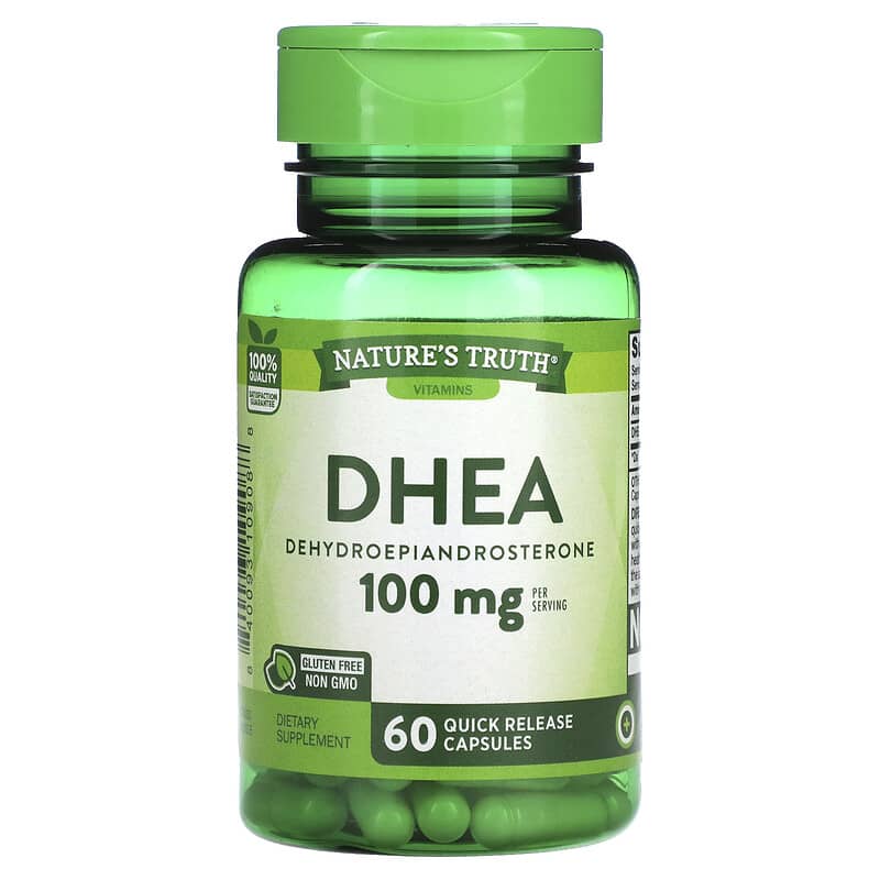 Nature's Truth DHEA 50 mg 60 Quick Release Capsules 1 Nature's Truth DHEA 50 mg 60 Quick Release Capsules 840093109088