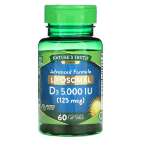 Nature's Truth Liposomal D3 Advanced Formula 125 mcg (5.000 IU) 60 Quick Release Softgels 840093120854