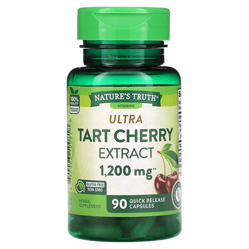 Nature's Truth Ultra Tart Cherry Extract 1.200 mg 90 Quick Release Capsules 1 Nature's Truth Ultra Tart Cherry Extract 1.200 mg 90 Quick Release Capsules 840093100818