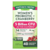 Nature's Truth Women's Probiotic + Cranberry 40 Vegetarian Capsules 3 Nature's Truth Women's Probiotic + Cranberry 40 Vegetarian Capsules 840093112125