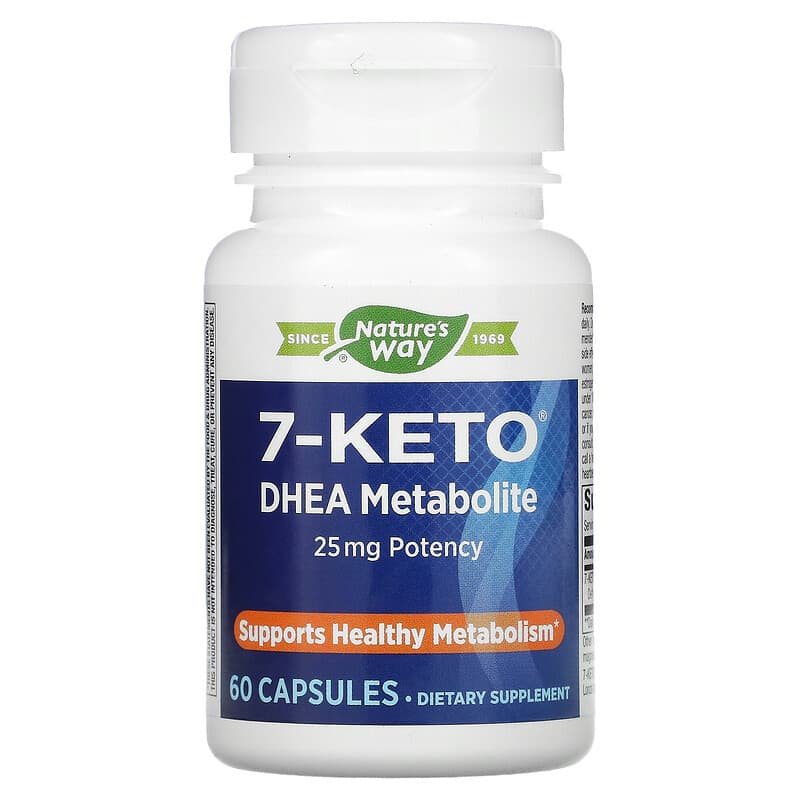 Enzymatic Therapy 7-KETO DHEA Metabolite 25 mg 60 viên 1 Nature's Way 7-KETO DHEA Metabolite 25 mg 60 Capsules 763948051861