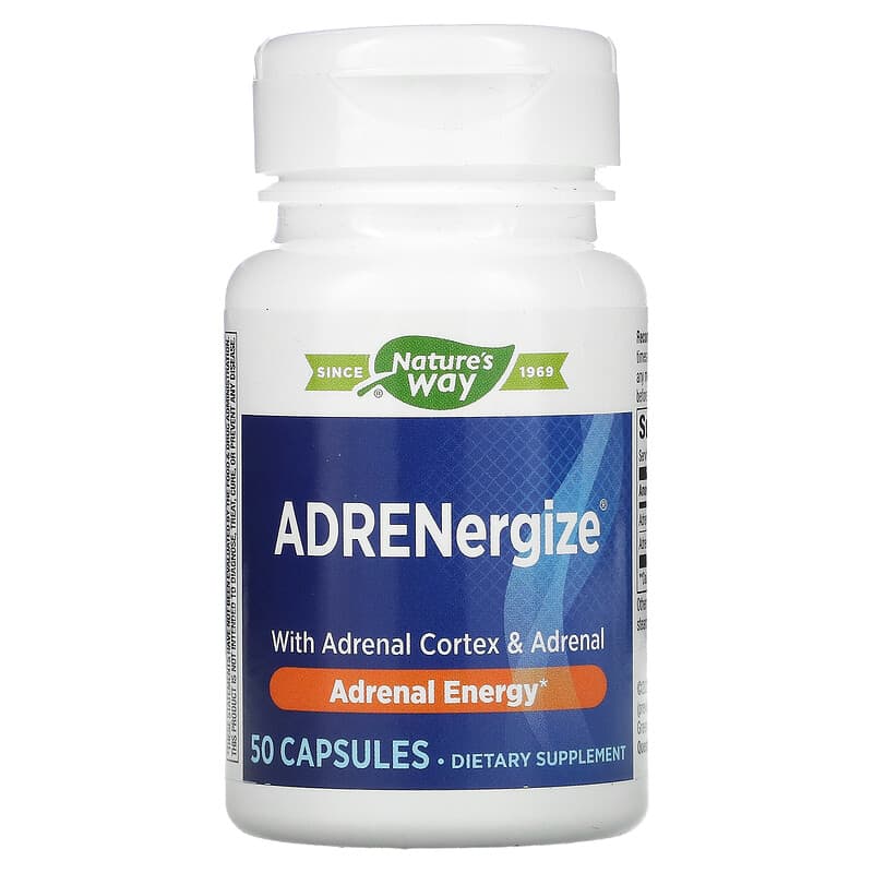 Nature's Way ADRENergize Adrenal Energy 50 Capsules 1 Nature's Way ADRENergize Adrenal Energy 50 Capsules 763948040858