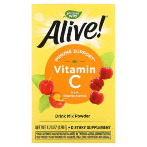 Nature's Way Alive! Vitamin C Drink Mix Powder 4.23 oz (120 g) 033674151433