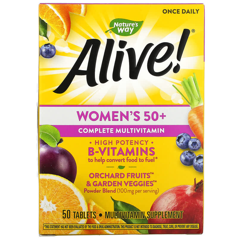 Nature's Way Alive! Women's 50+ Complete Multivitamin 50 viên 1 Nature's Way Alive! Women's 50+ Complete Multivitamin 50 Tablets 033674136621