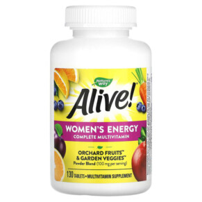 Nature's Way Alive! Women's Energy Complete Multivitamin 130 Tablets 033674137109