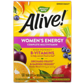 Nature's Way Alive! Women's Energy Complete Multivitamin 50 Tablets 033674136638