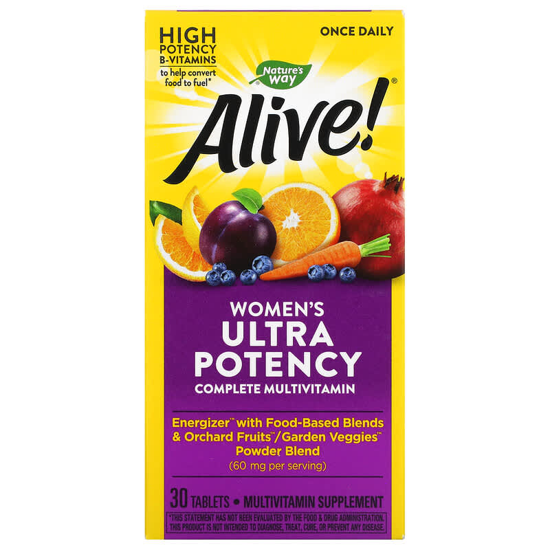 Nature's Way Alive! Women's Ultra Potency Complete Multivitamin 30 viên 1 Nature's Way Alive! Women's Ultra Potency Complete Multivitamin 30 Tablets 033674158906