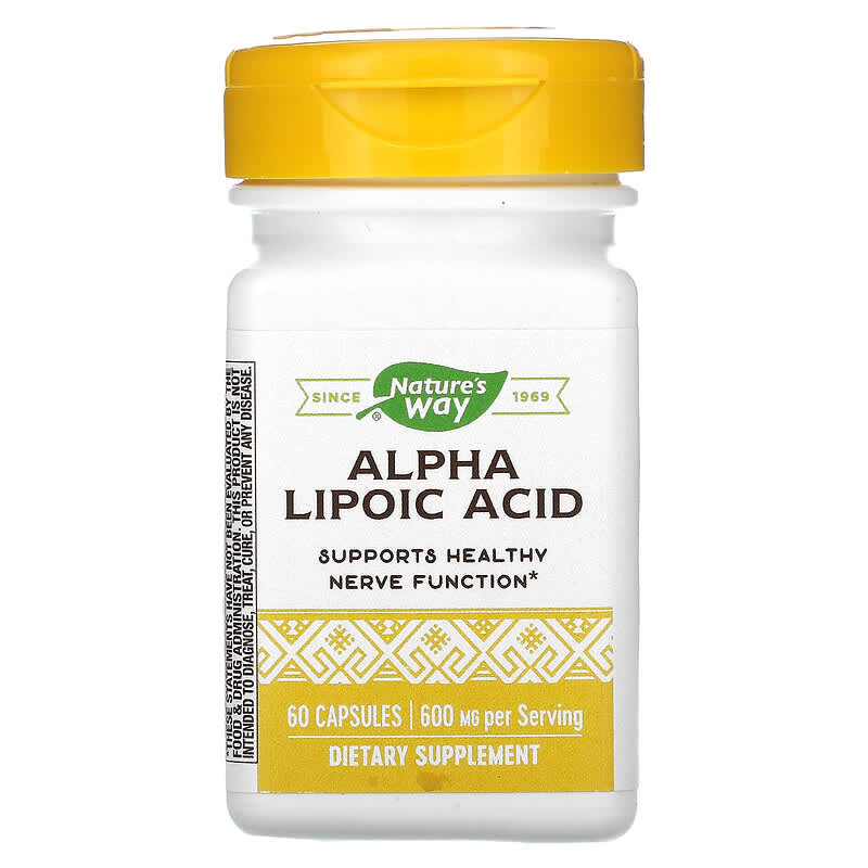 Nature's Way Alpha Lipoic Acid 600 mg 60 Capsules 1 Nature's Way Alpha Lipoic Acid 600 mg 60 Capsules 033674451816