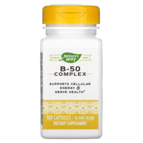 Nature's Way B-50 Complex 100 Capsules 033674405116