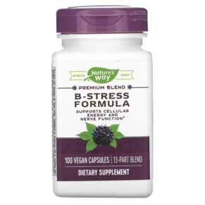 Nature's Way B-Stress Formula 100 Vegan Capsules 033674406311