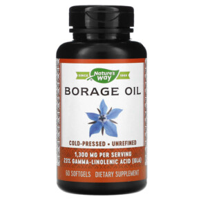 Nature's Way Borage Oil 1.300 mg 60 Softgels 033674154137