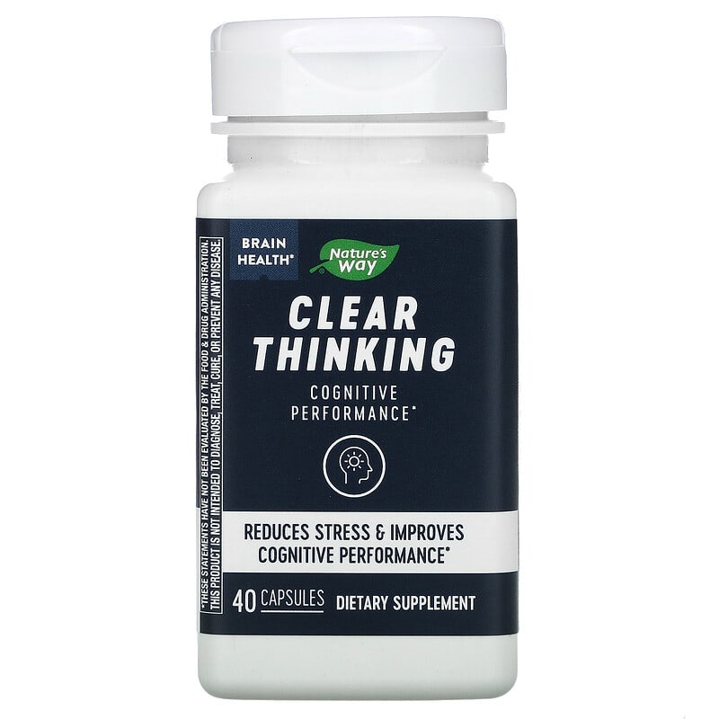 Nature's Way Brain Health Clear Thinking 40 Capsules 1 Nature's Way Brain Health Clear Thinking 40 Capsules 033674136904