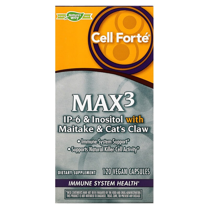 Nature's Way Cell Forté MAX3 120 Vegan Capsules 1 Nature's Way Cell Forté MAX3 120 Vegan Capsules 763948058129