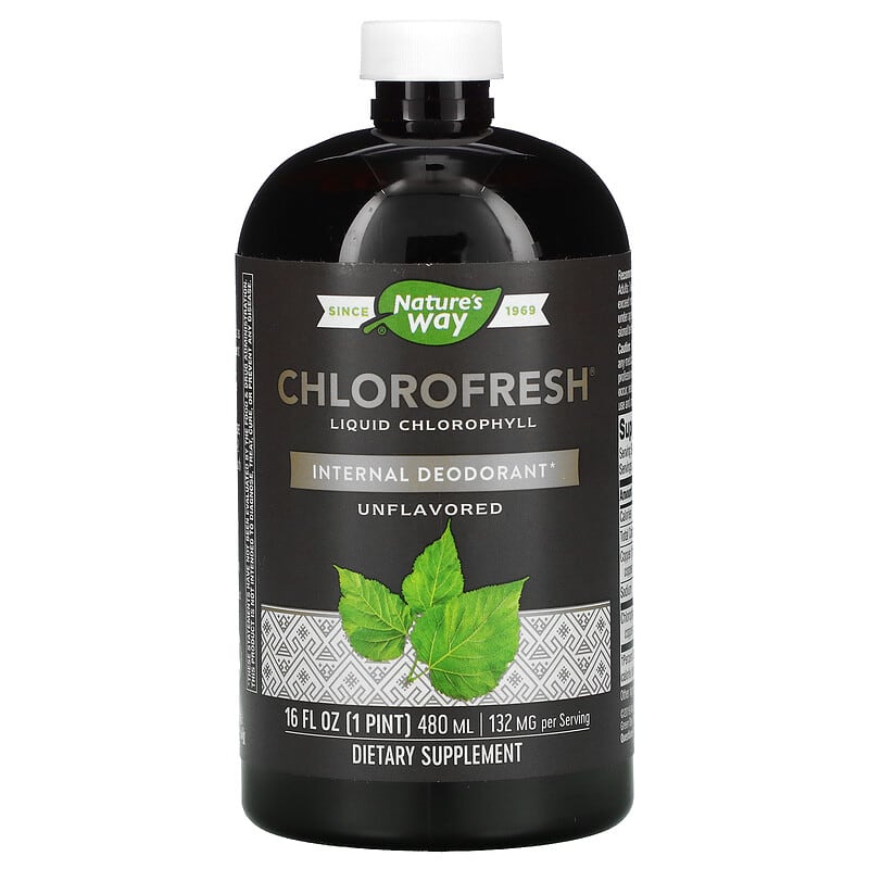 Nature's Way Chlorofresh Liquid Chlorophyll Unflavored 16 oz (480 ml) 1 Nature's Way Chlorofresh Liquid Chlorophyll Unflavored 16 fl oz (480 ml) 358008035020