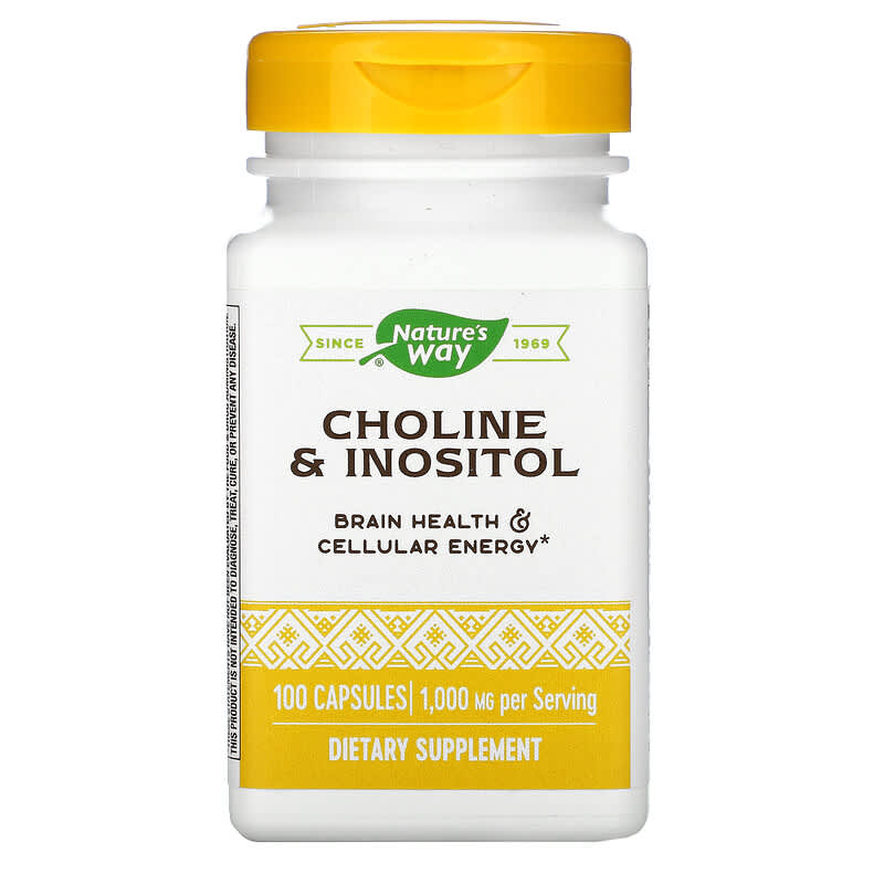 Nature's Way Choline & Inositol 500 mg 100 viên 1 Nature's Way Choline & Inositol 500 mg 100 Capsules 033674404621