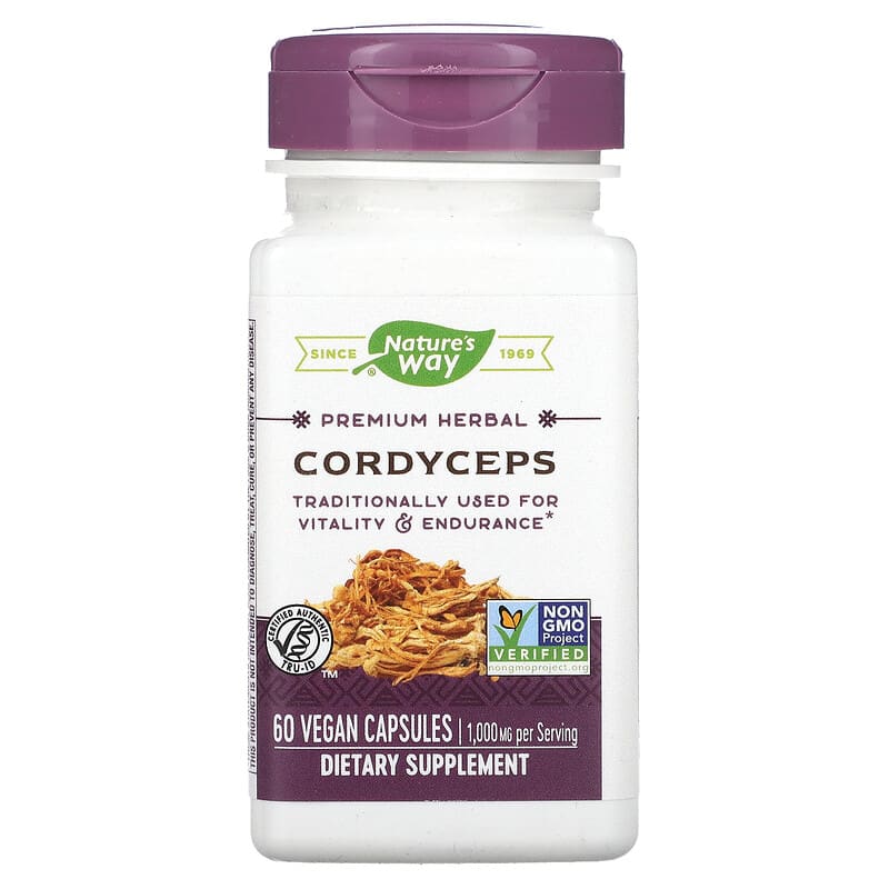 Nature's Way Cordyceps 500 mg 60 viên 1 Nature's Way Cordyceps 500 mg 60 Vegan Capsules 033674153840