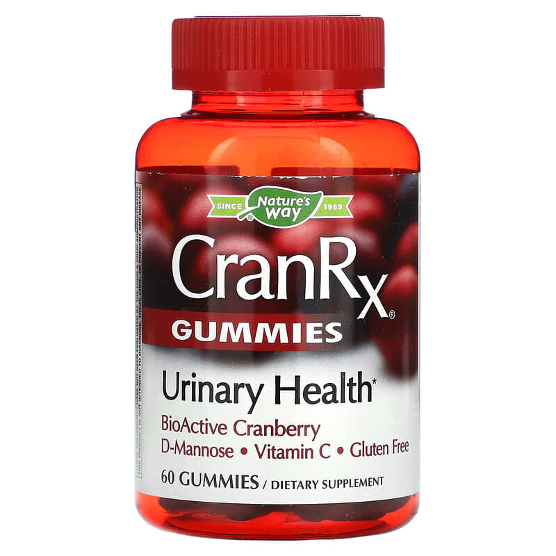Nature's Way CranRx Urinary Health BioActive Cranberry 60 Gummies 1 Nature's Way CranRx Urinary Health BioActive Cranberry 60 Gummies 033674104859