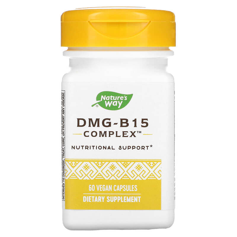 Nature's Way DMG-B15 Complex 60 Vegan Capsules 1 Nature's Way DMG-B15 Complex 60 Vegan Capsules 763948046065