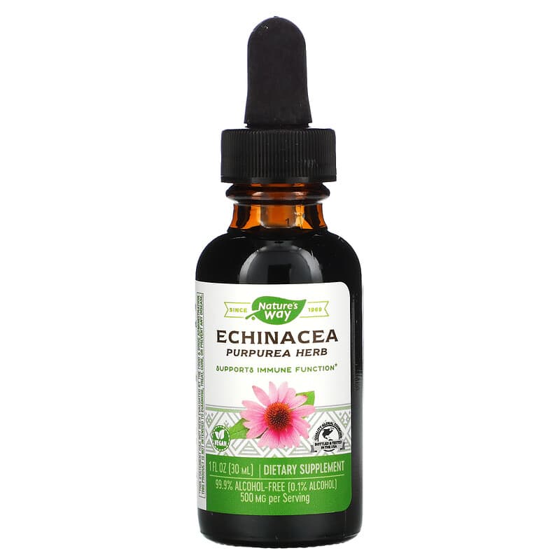 Nature's Way Echinacea 99.9% Alcohol Free 1 fl oz (30 ml) 1 Nature's Way Echinacea 99.9% Alcohol Free 1 fl oz (30 ml) 033674146361
