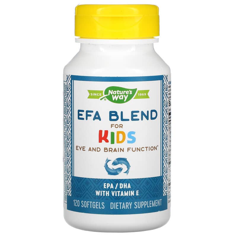 Nature's Way EFA Blend for Children 120 Softgels 1 Nature's Way EFA Blend for Children 120 Softgels 033674141816